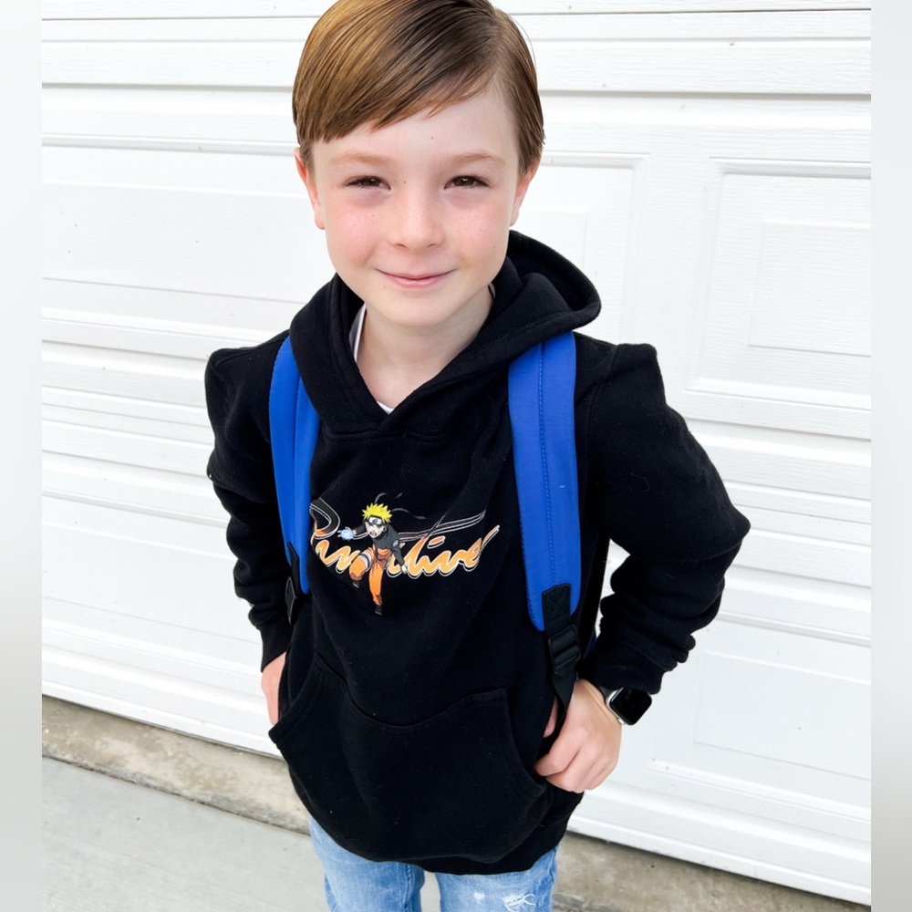 Primitive Black Hoodie with Naruto Design